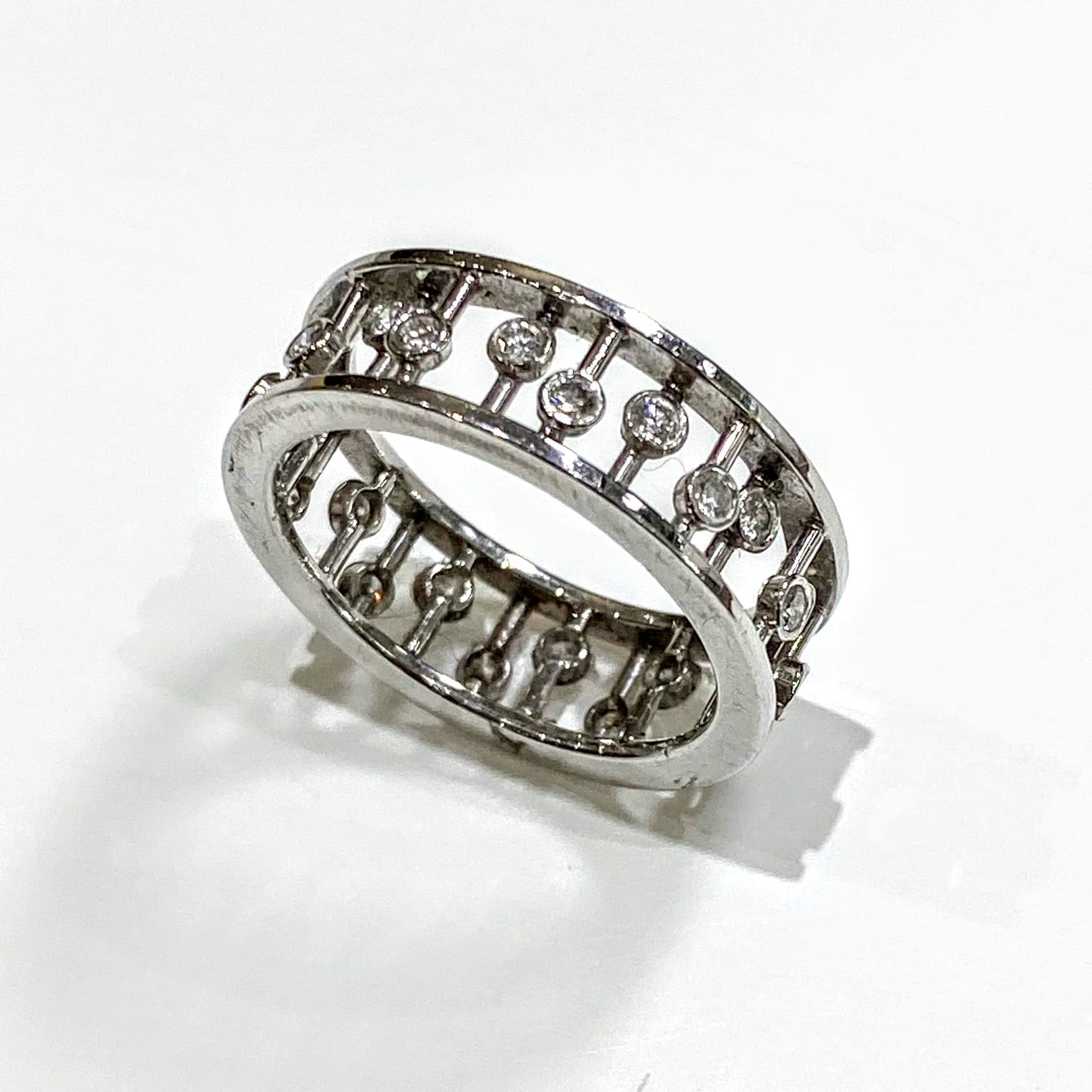 Antique Pearl Ladies Wedding Ring Sets Platinum Ring AP95S